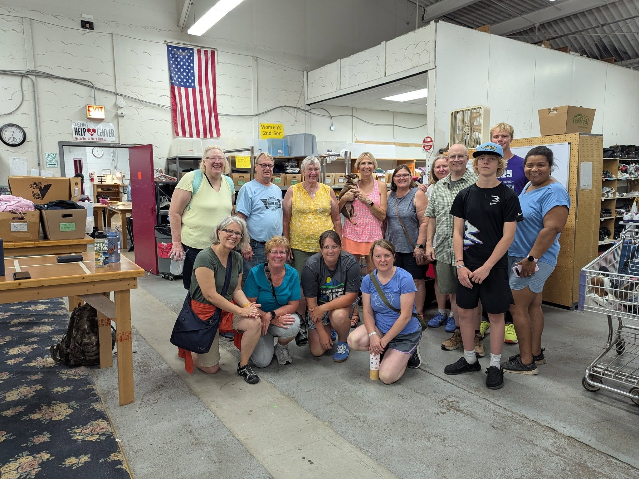 Our volunteers at Father Gene's Help Center